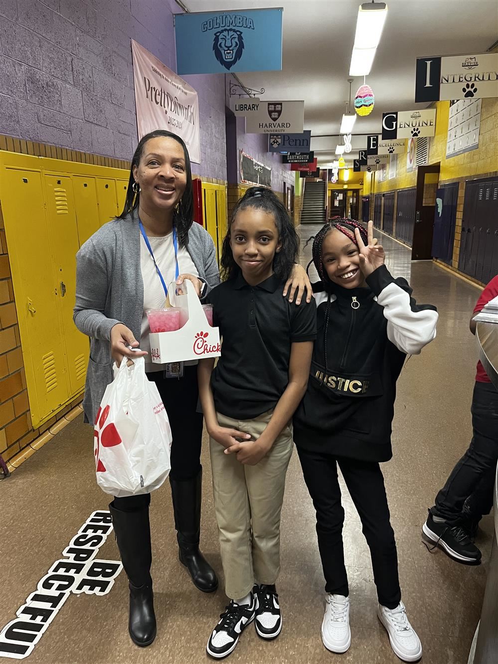  Ms. Woodard and her two students